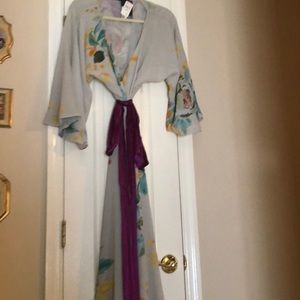 Beautiful Flowing  wrap dress Kimono Style. Brand New never worn